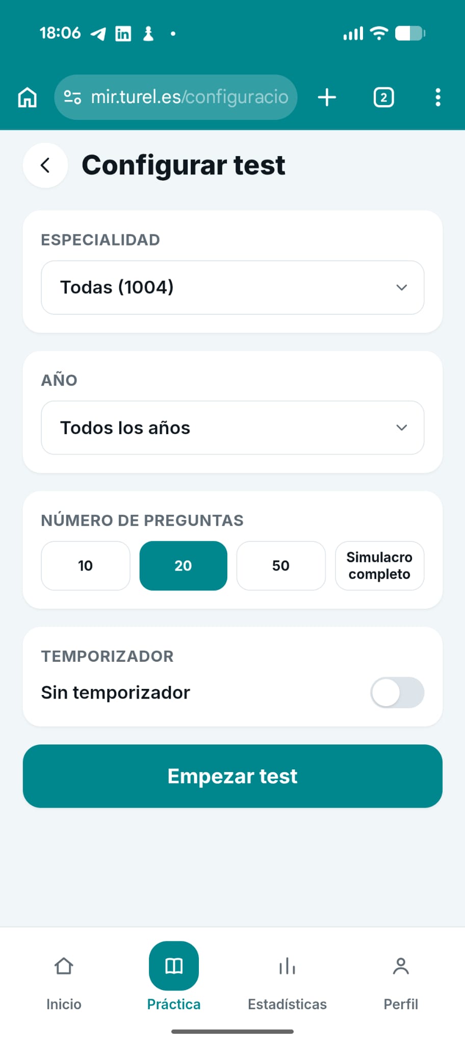 Captura de pantalla de MIR